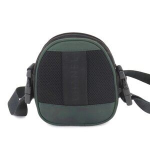 CHANEL Sports Line Shoulder Bag Canvas Black Green Coco Logos Purse 90246623